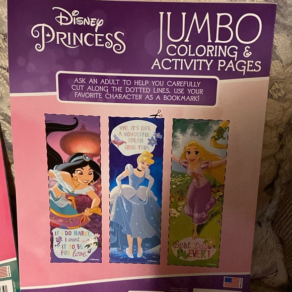 💚💛🩷💜💙NWT Disney Princess Jumbo Coloring & Activity Books - Set of Two - Picture 4 of 8